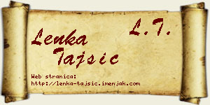 Lenka Tajsić vizit kartica
